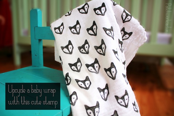 How-To: Upcycled Fox Print Baby Wraps